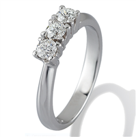 Anello Gemoro Donna Trilogy in Oro bianco Diamante FT068BIA71